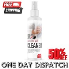 Image of Problem Solved - Whiteboard Cleaner Spray Dry Erase Liquid | Drywipe Boards for