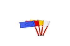 Image of Officials' Flag for Athletics Competitions - Yellow Green Red White - Referee