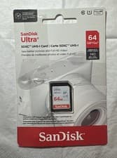 Image of SanDisk Ultra 64GB Ultra SD Memory Card SDXC, Class 10, UHS-I New