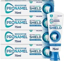Image of Sensodyne Pronamel Active Enamel Shield Fluoride Toothpaste Fresh Mint 4 x 75ml
