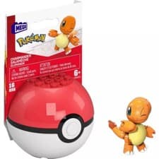 Image of Mega Construx Pokemon Charmander Pokeball Building Set , mega bloks.