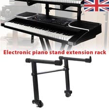 Image of 2X Tier Keyboard Stand Attachment Metal Adjustable Height and Width for Stacking