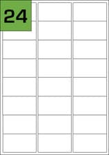Image of Rectangle & Round Labels - A4 Matt White Permanent Laser/Inkjet Printer Labels