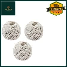 Image of Versatile Cotton Twine String Rope Craft Garden Home Office Pack of 3 x 60m