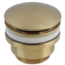 Image of Tavistock Universal Brushed Brass Clicker Unslotted Basin Waste waste26