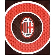 Image of AC Milan FC Fleece Blanket Throw (Bullseye) ACM Fan Gift Official Licensed