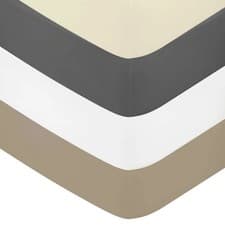 Image of Bedeck of Belfast Fine Linens 400 TC Lux Hotel Quality Sateen Fitted Sheets -...