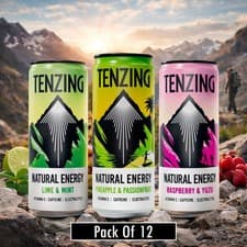 Image of Tenzing Energy Drink – 330ml × 12 (Flavour Variations)