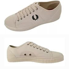 Image of Fred Perry Mens Hughes Low Canvas Trainers Size UK 8 / EUR 42