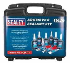Image of Sealey SCSKIT1 10 Piece Mixed Adhesive & Sealant Kit Workshop Pack