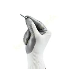 Image of Ansell HyFlex 11-800 Work Gloves Multi-purpose Size 8/9/10 White&Grey 12 pairs