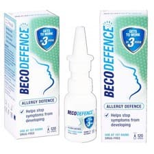 Image of Becodefence Nasal Spray Allergy & Hay Fever Defence 20ml Pack 2 Non Drowsy 06-26