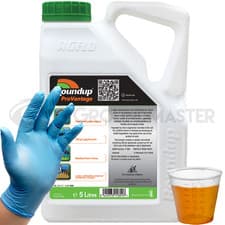 Image of 1 x 5L Roundup Pro Vantage 480 Strong Glyphosate Weedkiller + Free Cup & Gloves