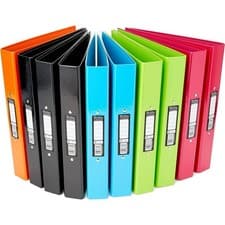 Image of Pukka Brights Ring Binder A4 25mm Rings Assorted Colours (10 Pack) BR-9449