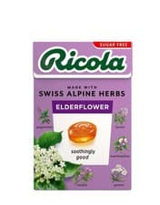 Image of Ricola Elderflower Sugar Free Sweets Box 45g - 2 Pack