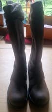 Image of ROCKET DOG BROWN KNEE HIGH ZIP BUCKLE STYLE BOOTS UK 6 EUR 39 NEW IN BOX