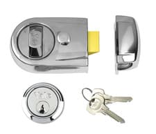 Image of Yale Nightlatch 60mm backset, Polished Chrome Standard Security P-Y3-CH-CH-60