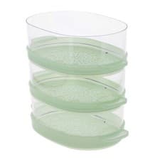 Image of Morphy Richards Food Steamer Plastic Bowl Set Complete All 3 Tiers 48755, 470001