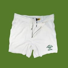 Image of Polo Ralph Lauren men white 6" prepster cotton terry tennis graphic shorts S M