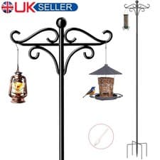 Image of Bird Feeders Station Hanging, 194cm Bird Feeder Poles Free Standing Bird Feeding