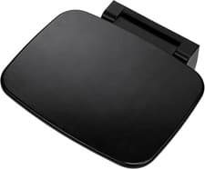 Image of Croydex Shower Seat Wall Mounted Fold Away Space Saving, Black box damage