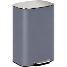 Image of HOMCOM Pedal Bin with Soft-Close Lid, 50L Kitchen Bin with Carry Handle Grey