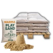 Image of 20 x 25kg Warma Premium Grade Play Sand Childrens Kids Play Areas Sandpits 500kg