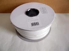 Image of Coaxial Satellite / TV Aerial Cable 100U White, 100 metre long, See description