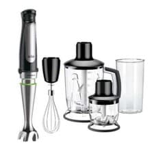 Image of Braun MQ7045 MultiQuick 7 1000W Hand Blender Set – Black & Stainless Steel