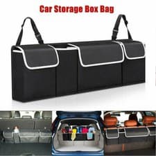 Image of Car Van Boot Organiser Collapsible Folding Heavy Duty Trunk Storage Bag Travel