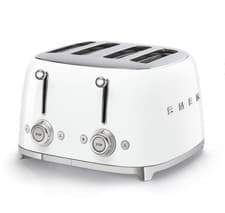 Image of Smeg TSF03WHUK 50's Retro Style 4-Slice Toaster White