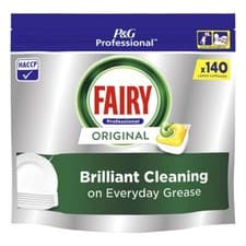 Image of Fairy Professional All-in-One Dishwasher Tablets Capsules - Lemon - 140 Tablets