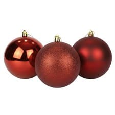 Image of Christmas Tree Decoration Hanging Baubles 25cm Multicolor Glossy Matt Glitter