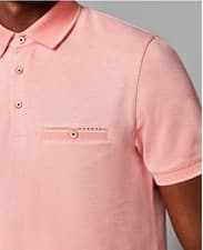 Image of Ted Baker Cagey Polo Shirt in Pale O range. UK XL (5) New with Labels