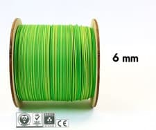 Image of 6 mm Single Core Conduit Cable 6491X Blue Brown Earth Yellow / Green Wire