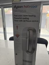 Image of Dyson Hot Cool Jet Focus AM09 White/Nickel Fan Heater with Remote