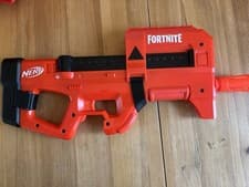 Image of Nerf N-Strike Elite Fortnite SMG Red Dart Gun Blaster