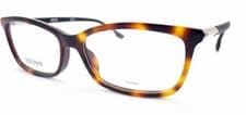 Image of Hugo Boss Glasses Frame Havana Brown/ Black Silver Arms 53mm Eyeglasses 0981 086