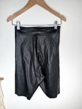 Image of Commando NWT Faux Leather Bike Shorts with Perfect Control Black Size Small