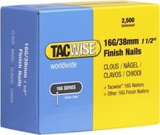 Image of Tacwise 0296 Type 16G / 38 mm Galvanised Finish Nails, Pack of 2500