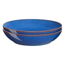Image of Denby - Imperial Blue Pasta Bowls Set of 2 - Dishwasher Microwave Safe Crockery