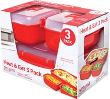 Image of Sistema Heat and Eat Microwave Container Set | 1.25 L, 525 Ml | Microwave School