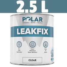 Image of Polar Premium Leak Seal Clear PaintInstant Waterproof Roof Sealant & Brush Set