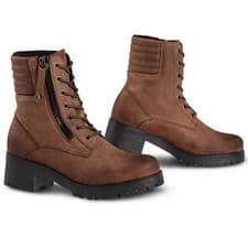 Image of FALCO MISTY 2 BROWN LEATHER WATERPROOF LADIES MOTORCYCLE MOTORBIKE SHORT BOOT