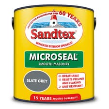 Image of Sandtex Microseal Smooth Masonry Paint - Slate Grey - 2.5L