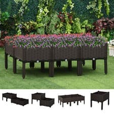 Image of Garden Raised Flower Elevated Bed Lightweight Vegetable Herb Plant Stand