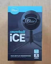 Image of Blue Snowball iCE USB Mic Black - For Gaming, Podcast, Discord, Skype - Unused