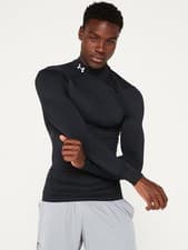 Image of Under Armour Men’s HeatGear Compression Mock Long Sleeve Top - Size Large