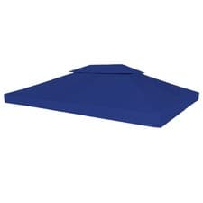 Image of 2-Tier Gazebo Top Cover 310 g/m² 3/4 m Fabric PVC Replacement Canopy Tent Awning