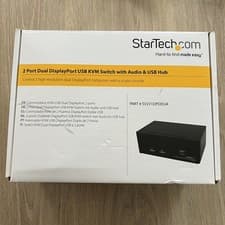 Image of Startech SV231DPDDUA2 - 2 Port DisplayPort Dual-monitor KVM Switch 4k - INC PSU